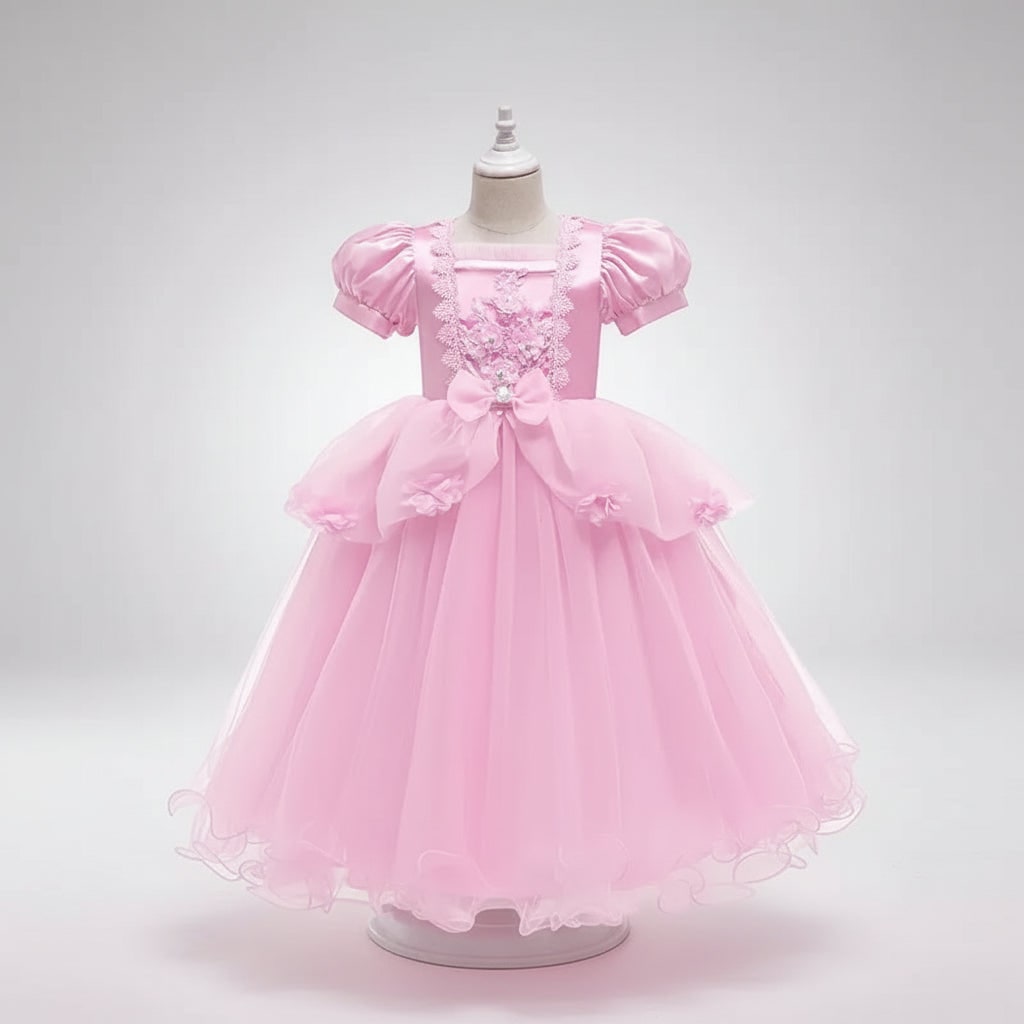 Vestito principessa per bambina, set completo e regalo perfetto per piccole sognatrici di fiabe.