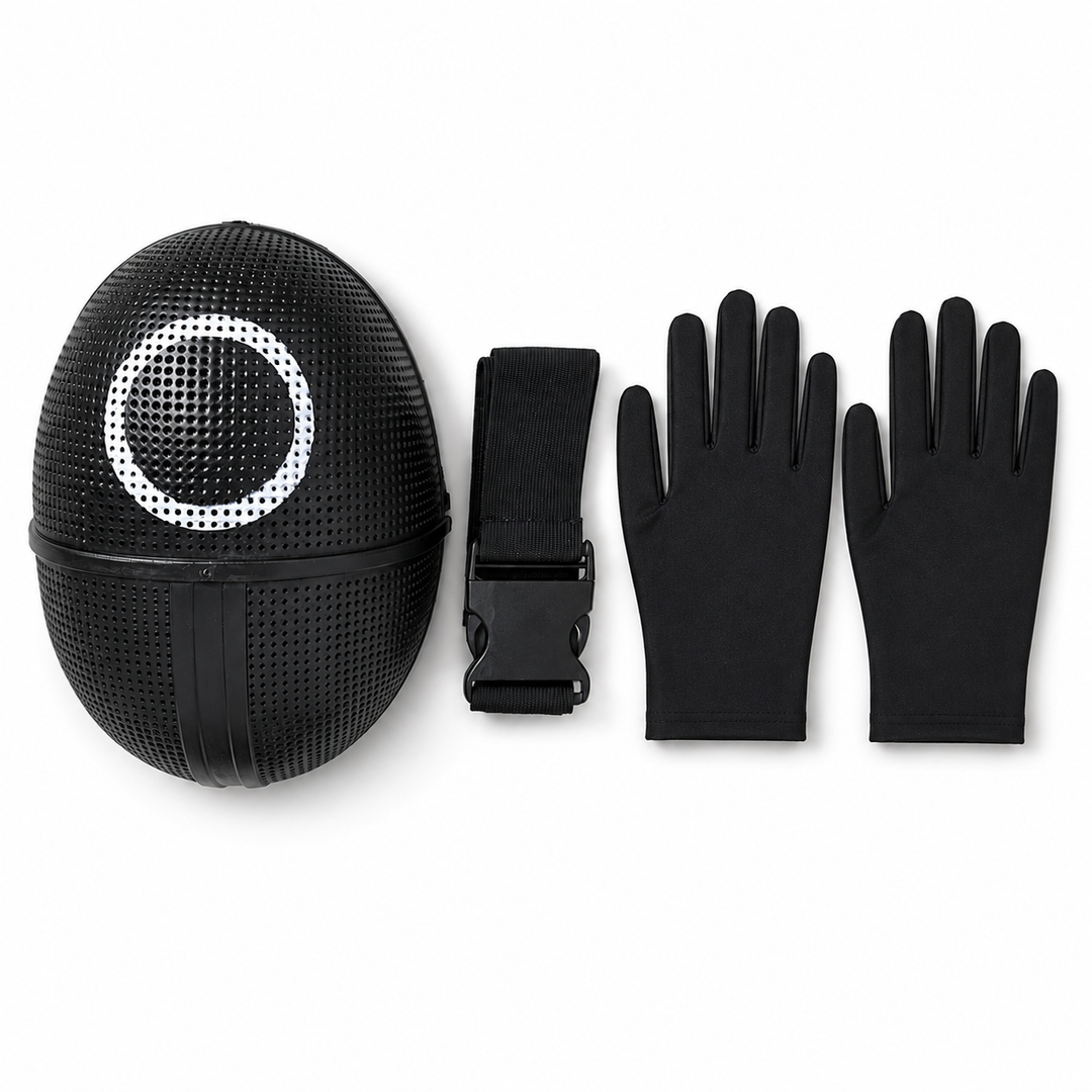 Tuta costume da sopravvivenza con cappuccio per bambini. Ideale per giochi, feste, Halloween e travestimenti.