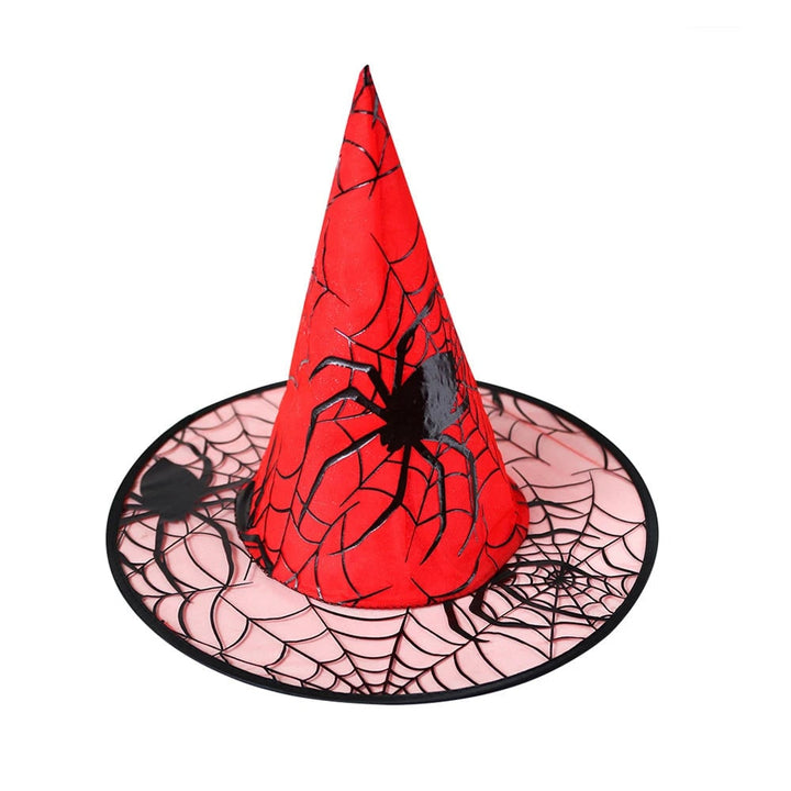 Accessorio festa Halloween: cappello da strega nero per bambini con ragnatela. Perfetto per il costume.