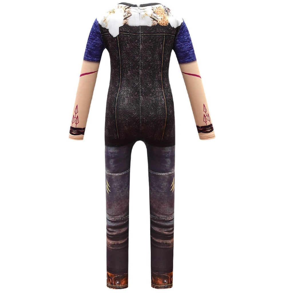 Tuta da zombie per ragazzo, costume di Halloween spettrale con effetto consumato e finte ferite per festa horror.