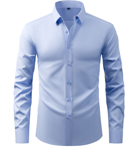 Camicia uomo formale elasticizzata premium senza piega. Ideale per ufficio e business.