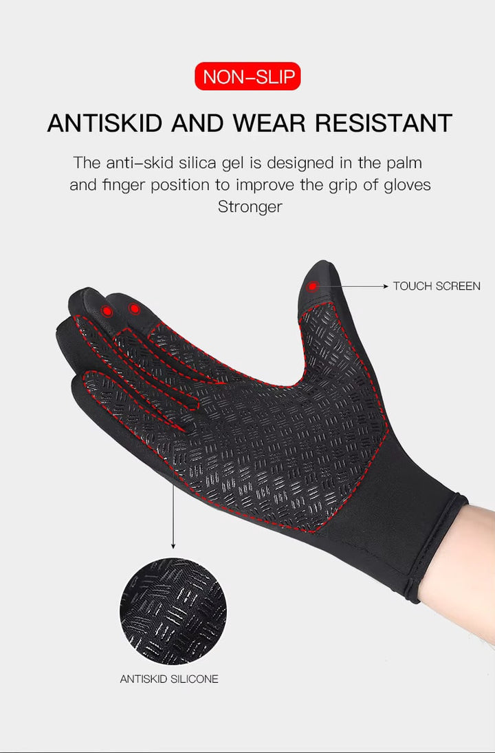 Guanti tecnici invernali donna impermeabili, touchscreen e antivento per l'outdoor.