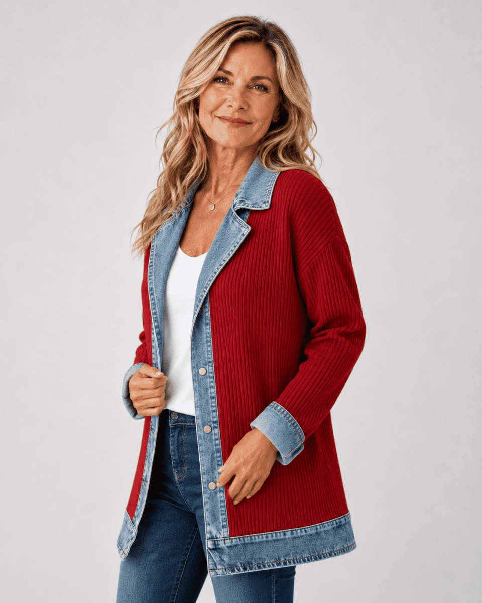Giacca da donna in denim azzurro, taglio relaxed fit. Leggera e versatile, perfetta per un look casual e alla moda.