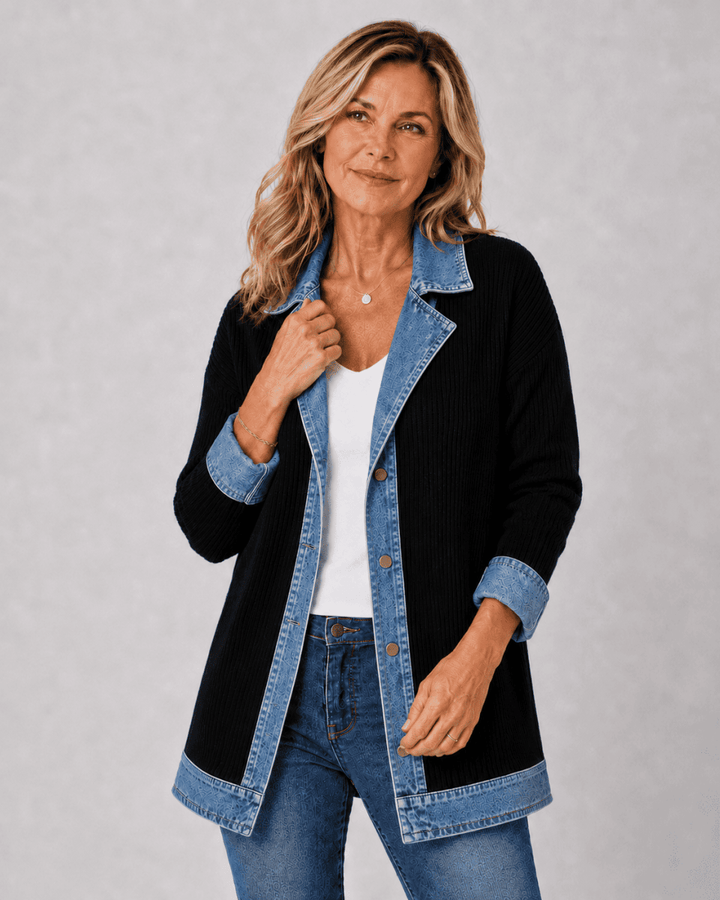 Giacca denim da donna, relaxed fit. Leggera e comoda, un must-have per outfit casual di mezza stagione e viaggi.