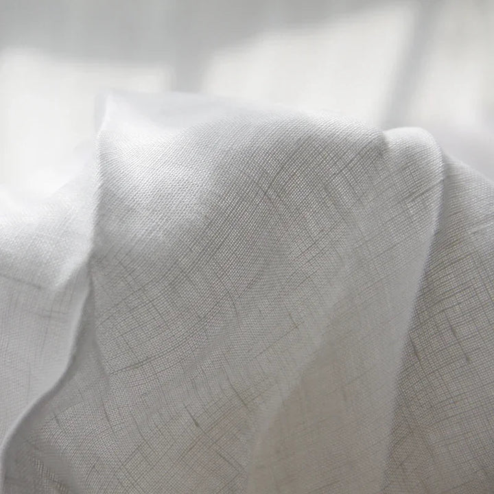 Set biancheria da letto completo, con copripiumino e lenzuola in lino per un look coordinato.