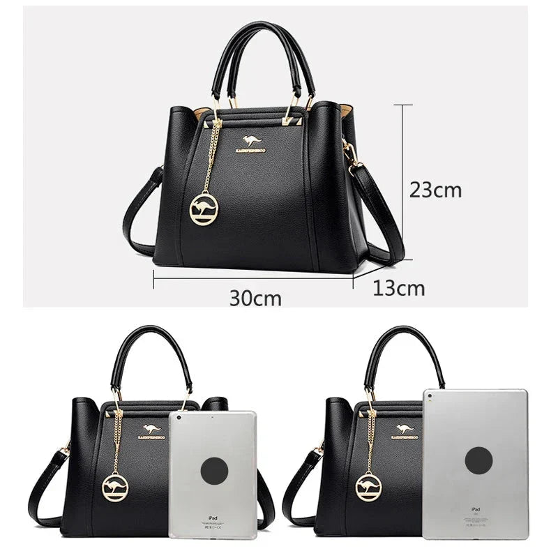 Borsetta in pelle morbida, elegante borsa a tracolla da donna per outfit raffinati.