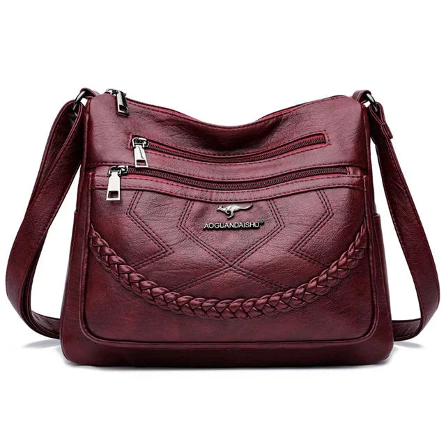 Borsa a tracolla elegante per donna in pelle lussuosa. Dettagli curati per un look impeccabile.