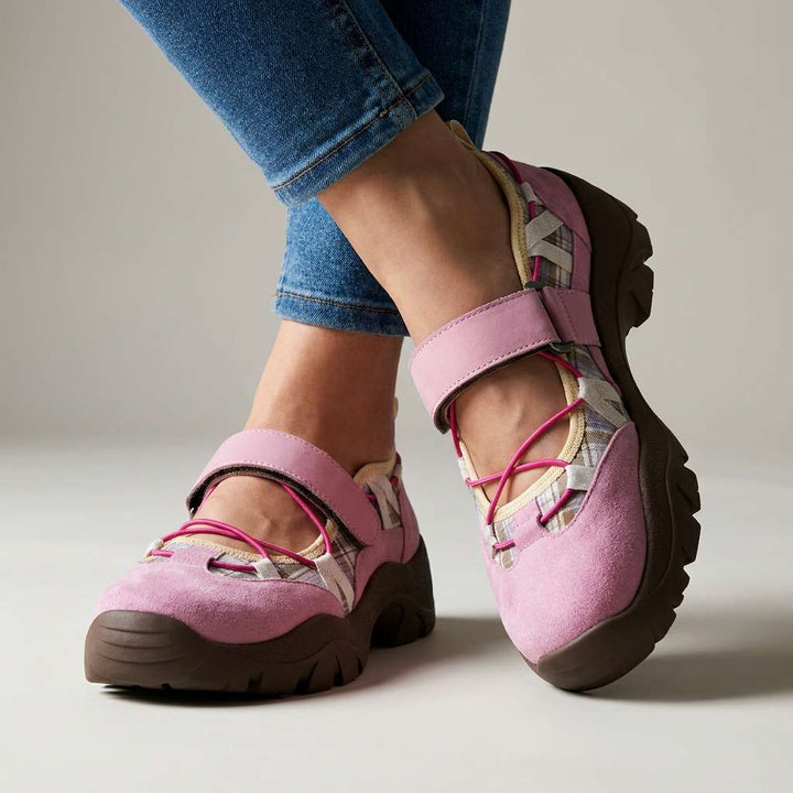 Scarpe mocassini donna stile quotidiano, cinturino regolabile e suola comfort per calzature casual.