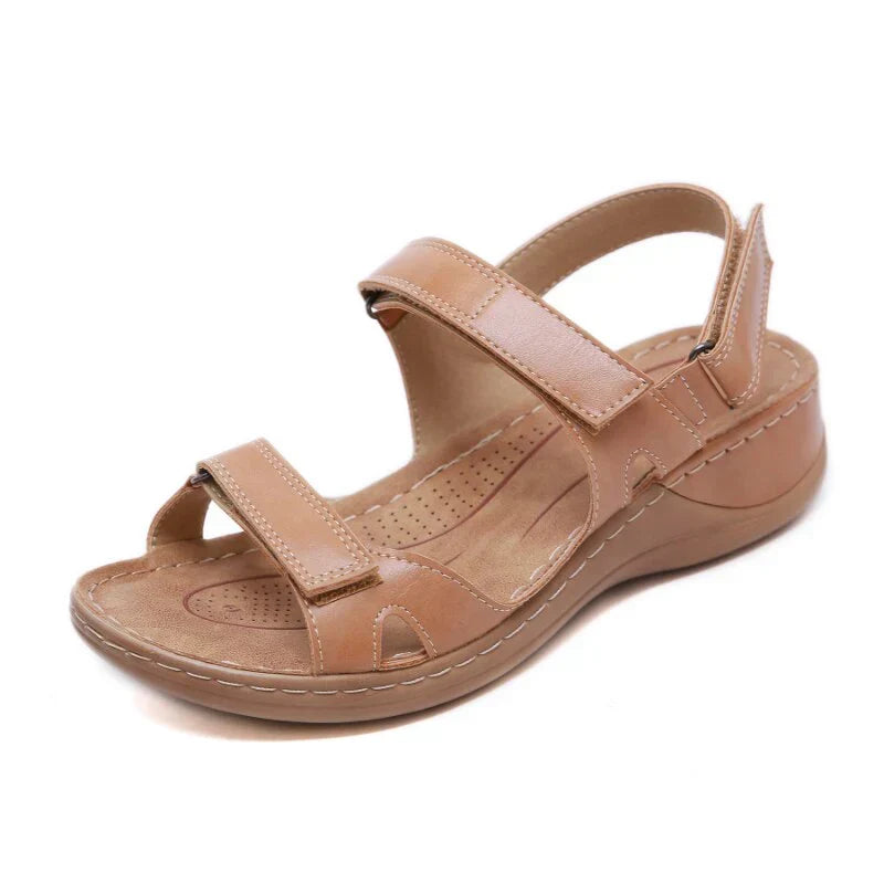 Calzature comode estive: sandali donna ortopedici leggeri per comfort e benessere quotidiano, con supporto superiore.