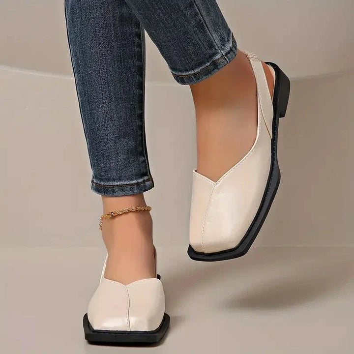 Scarpe donna per l'ufficio, modello slip-on in pelle, combinano comfort e professionalità.