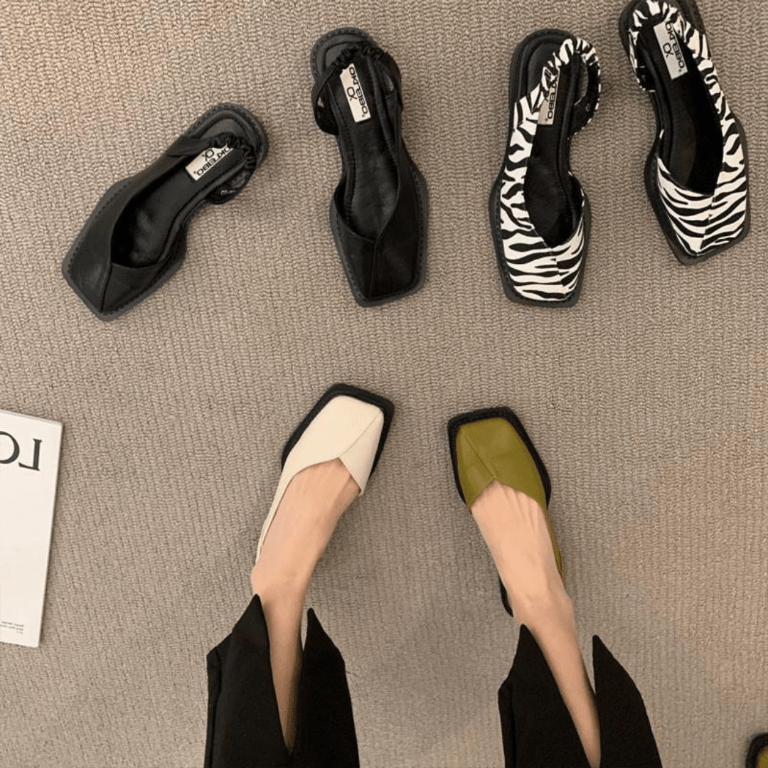 Comfort e stile con queste scarpe basse slip-on da donna in pelle, perfette per l'ufficio.