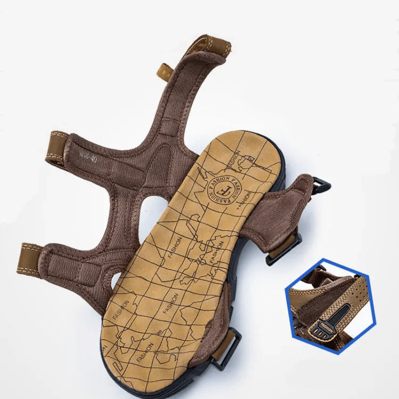 Sandali casual unisex con velcro, ideali per comfort e stile regolabile, perfetti per vacanze e passeggio.