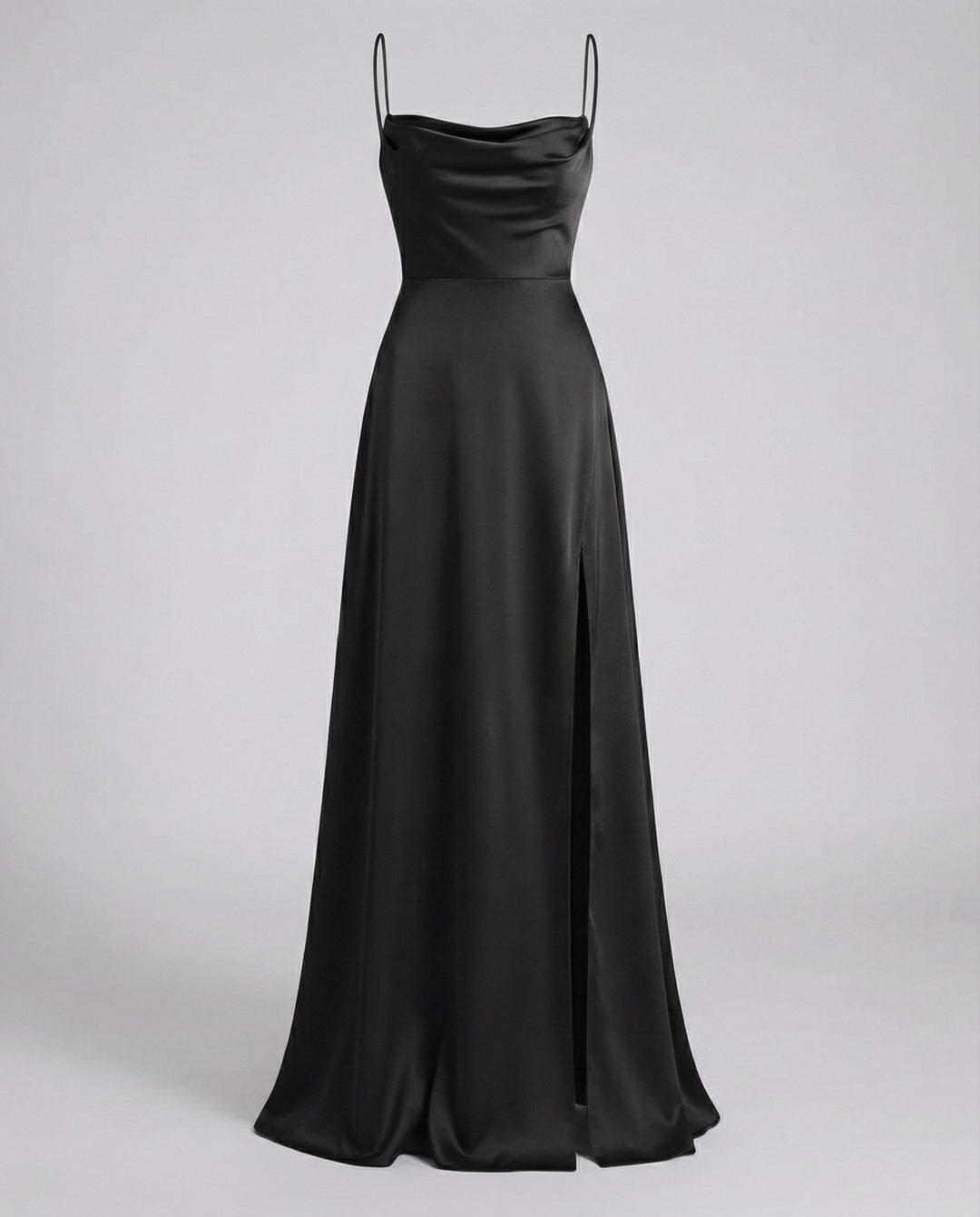 Abito maxi donna fluido, comodo ed elegante con spacco, perfetto per un look femminile e alla moda.