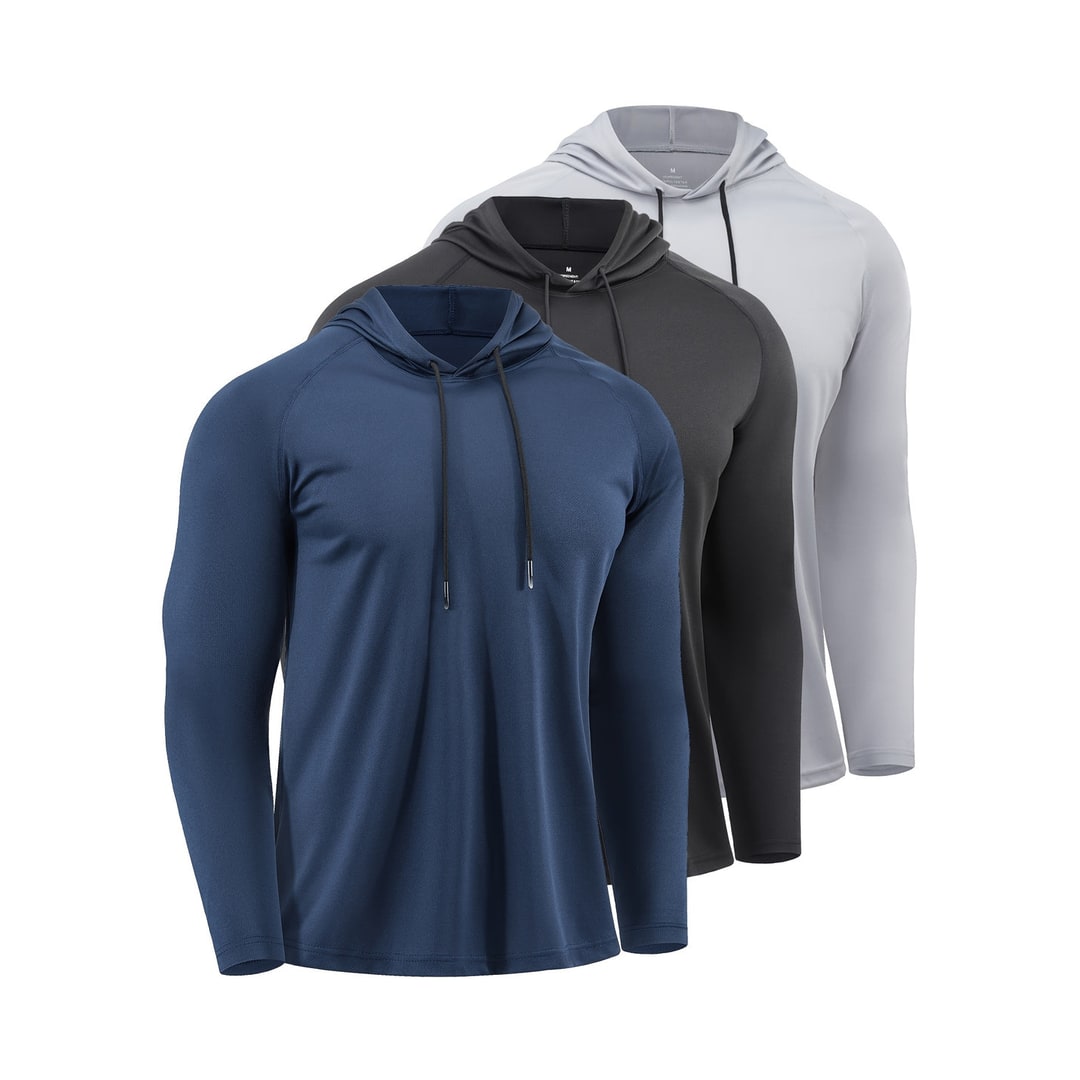 Felpa atletica uomo leggera camouflage, ideale per allenamento, corsa e palestra con massimo comfort.