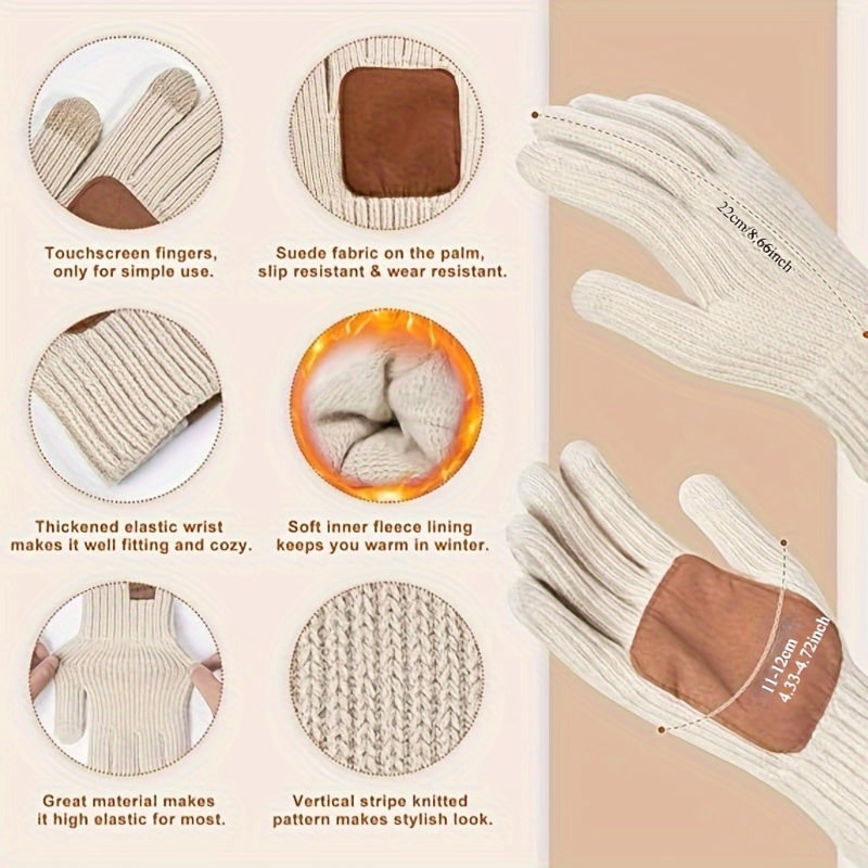 Set invernale uomo grigio chiaro: cappello, sciarpa e guanti touchscreen. Ideale per l'inverno rigido.