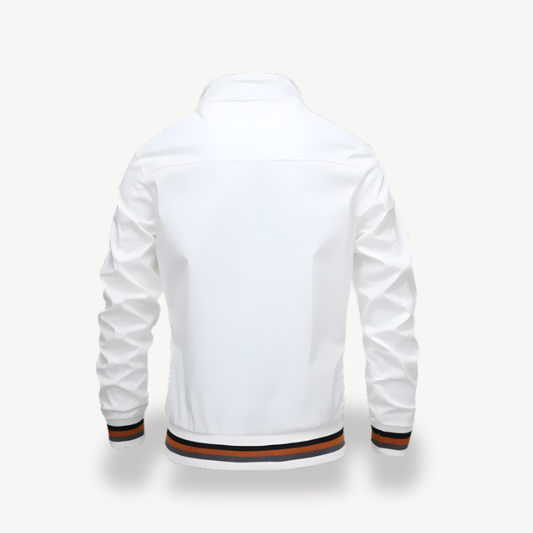 Giacca aviatore uomo leggera per primavera/autunno. Bomber versatile per abbigliamento casual moderno.