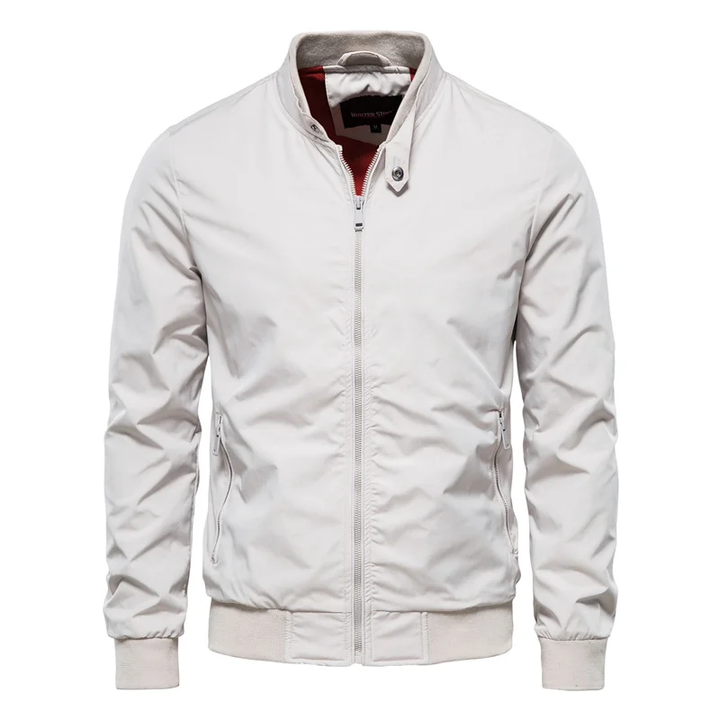 Moderna giacca bomber uomo aviator, perfetta per primavera/autunno. Versatile outerwear casual elegante con zip.