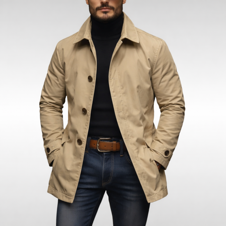 Moda maschile: cappotto uomo monopetto strutturato, per un'eleganza senza tempo.