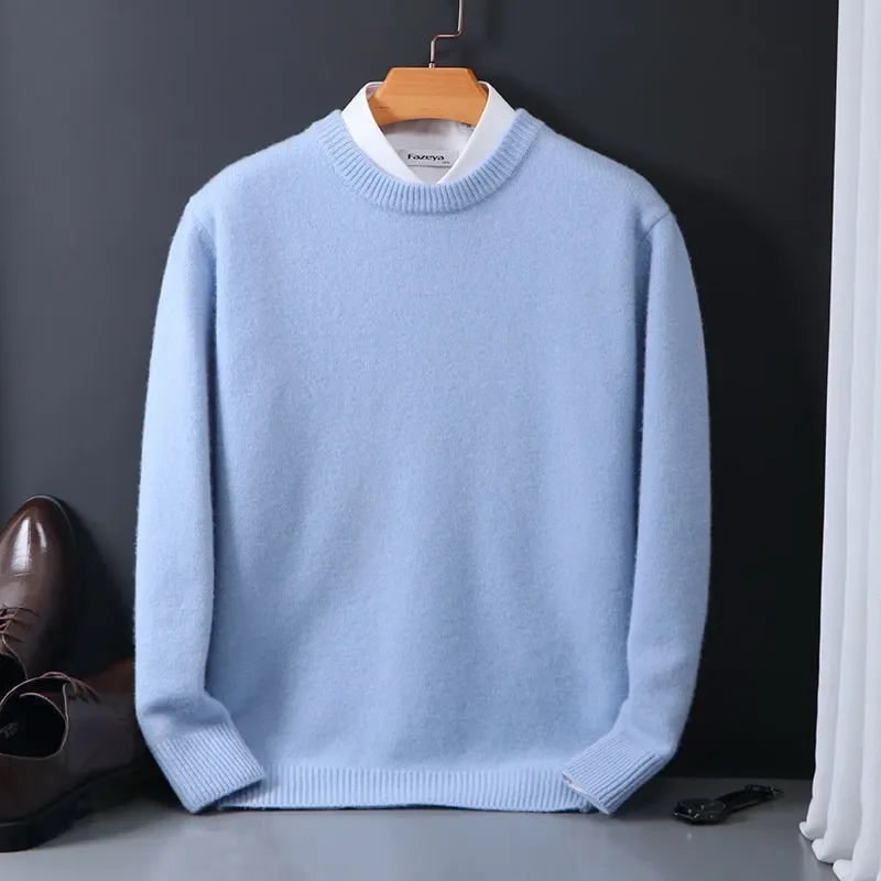 Regalo uomo ideale: maglione girocollo morbido e versatile. Un classico intramontabile dell'abbigliamento.