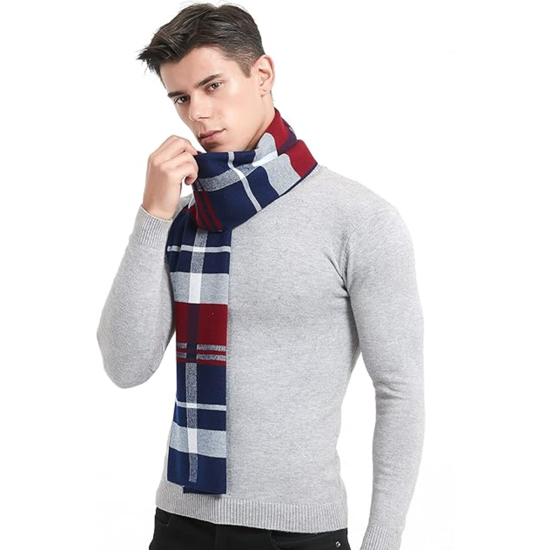 Morbido set sciarpa e cappello uomo in lana cashmere, un accessorio indispensabile per l'inverno.