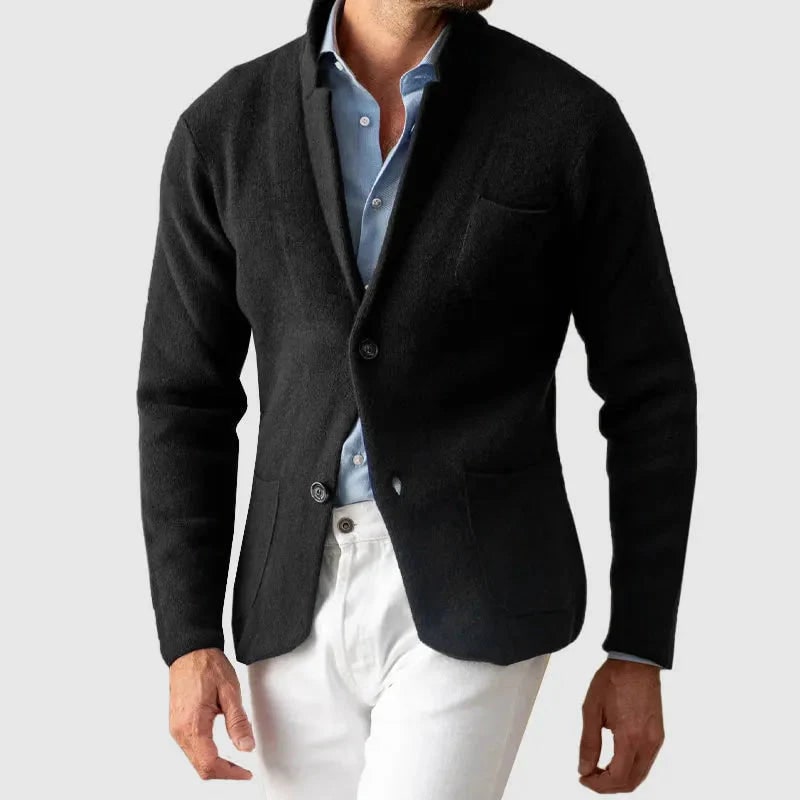 Blazer uomo casual dalla silhouette pulita, giacca elegante sportiva per un guardaroba maschile versatile.