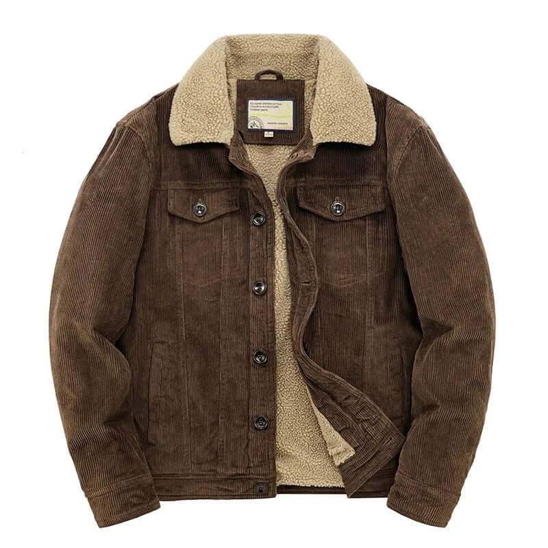 Giacca uomo calda e comoda, stile camionista, ideale per affrontare autunno e inverno con classe.