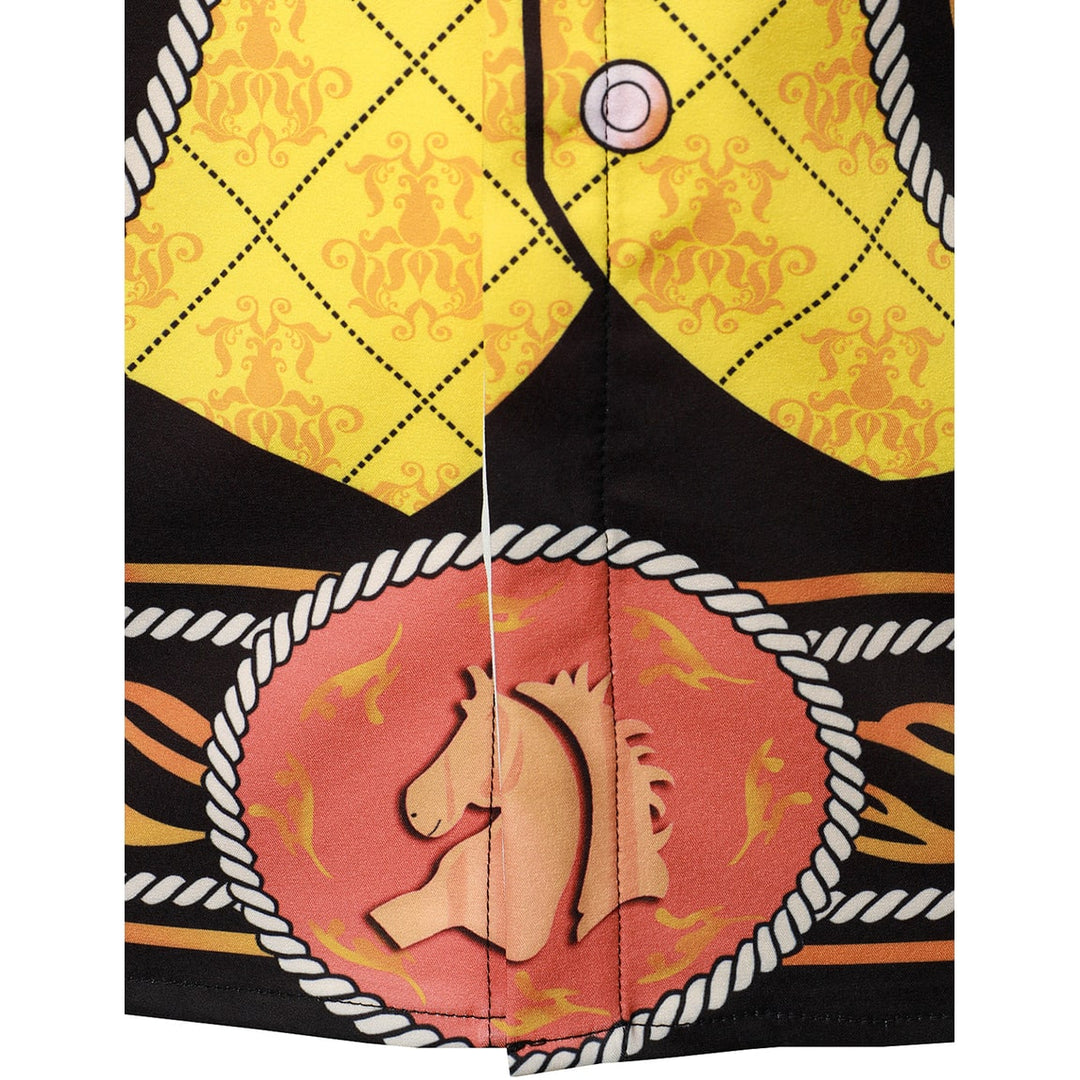 Costume Mariachi uomo: camicia nera originale per Halloween. Travestimento perfetto per un look autentico da festa.