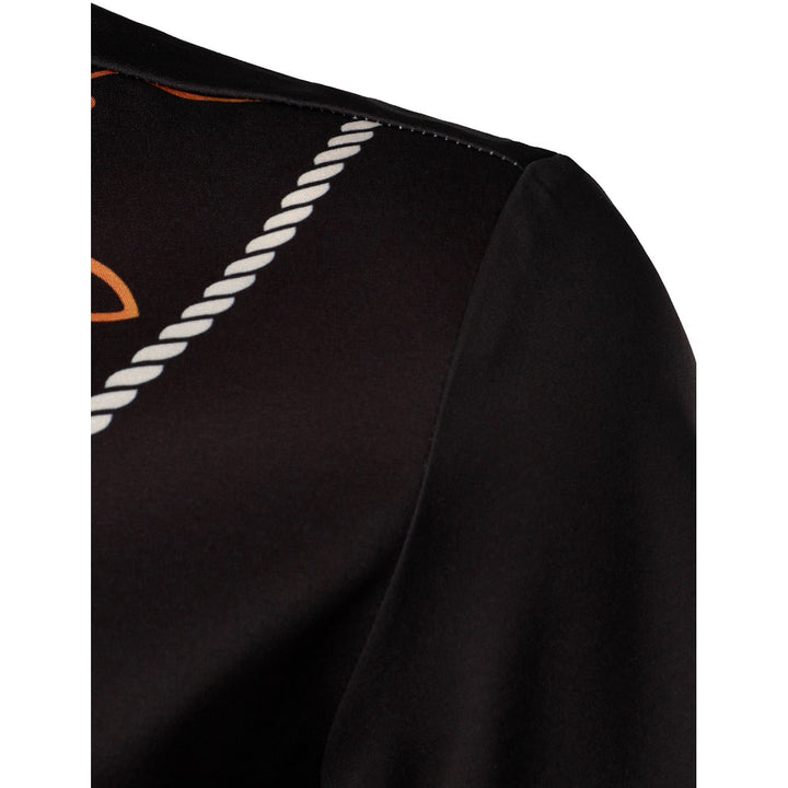 Camicia da uomo per costume Mariachi. Nera ed elegante, con dettagli, per Halloween o qualsiasi festa in maschera.