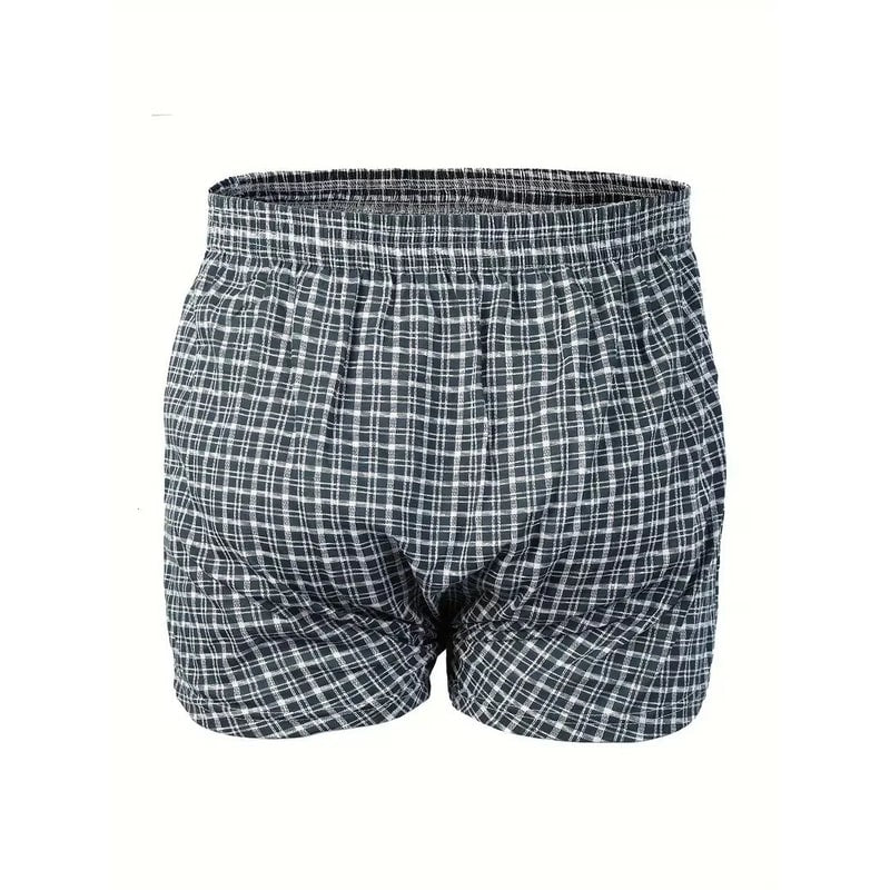 Boxer uomo dal design scozzese classico, con vita elastica, per un comfort elevato tutto il giorno.