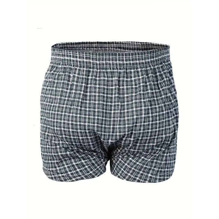 Boxer uomo dal design scozzese classico, con vita elastica, per un comfort elevato tutto il giorno.