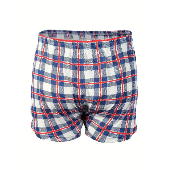 Vestibilità comoda per questi boxer uomo a fantasia scozzese, con vita elastica, per un relax totale.