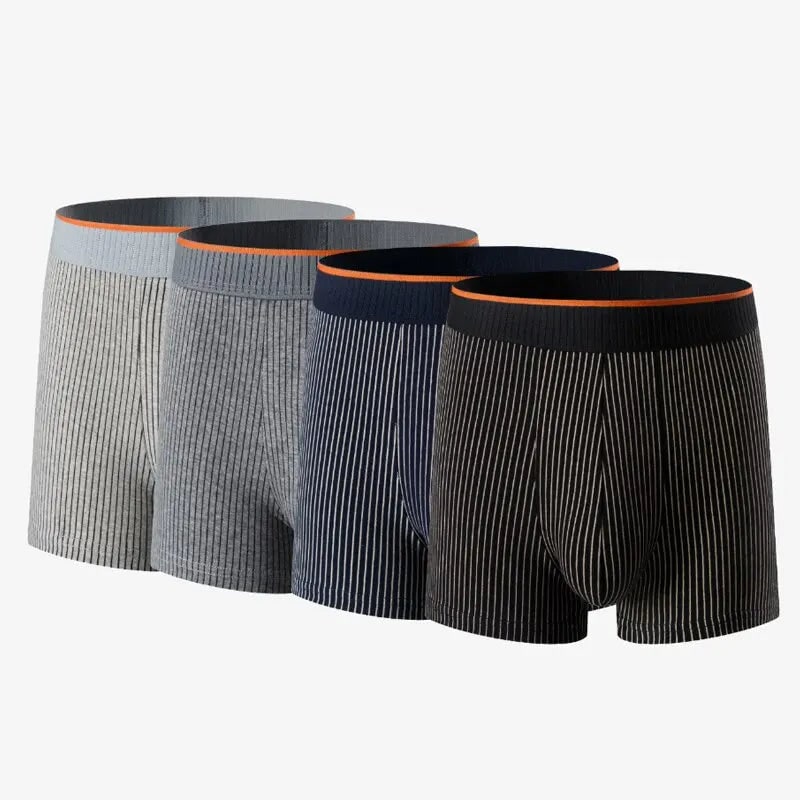 Classico boxer uomo in cotone a costine, intimo maschile versatile per comfort e sostegno. Perfetto per ogni giorno.