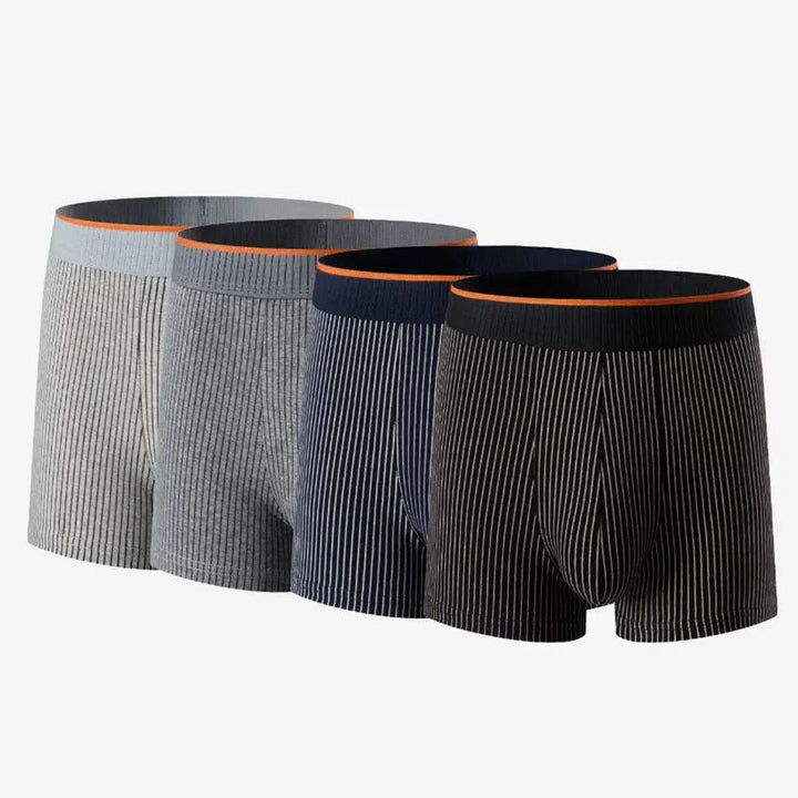 Classico boxer uomo in cotone a costine, intimo maschile versatile per comfort e sostegno. Perfetto per ogni giorno.