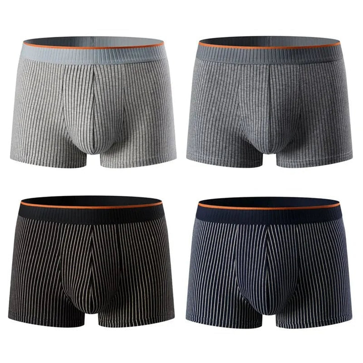 Boxer uomo a costine con vestibilità aderente. Intimo maschile di qualità, offre comfort e supporto eccezionali per tutto il giorno.