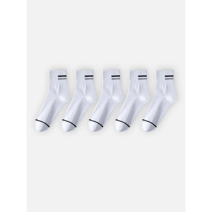 Pacchetto 5 calze crew uomo, versatili per sport e casual. Morbide e antiscivolo per ogni occasione.