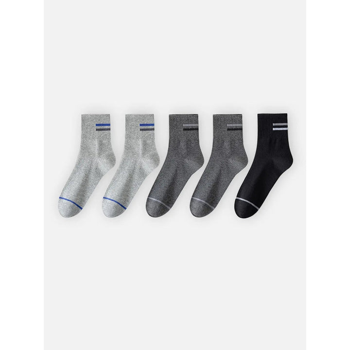 Comfort garantito! Pacchetto 5 calze crew uomo, morbide, antiscivolo. Ideali per sport e casual.