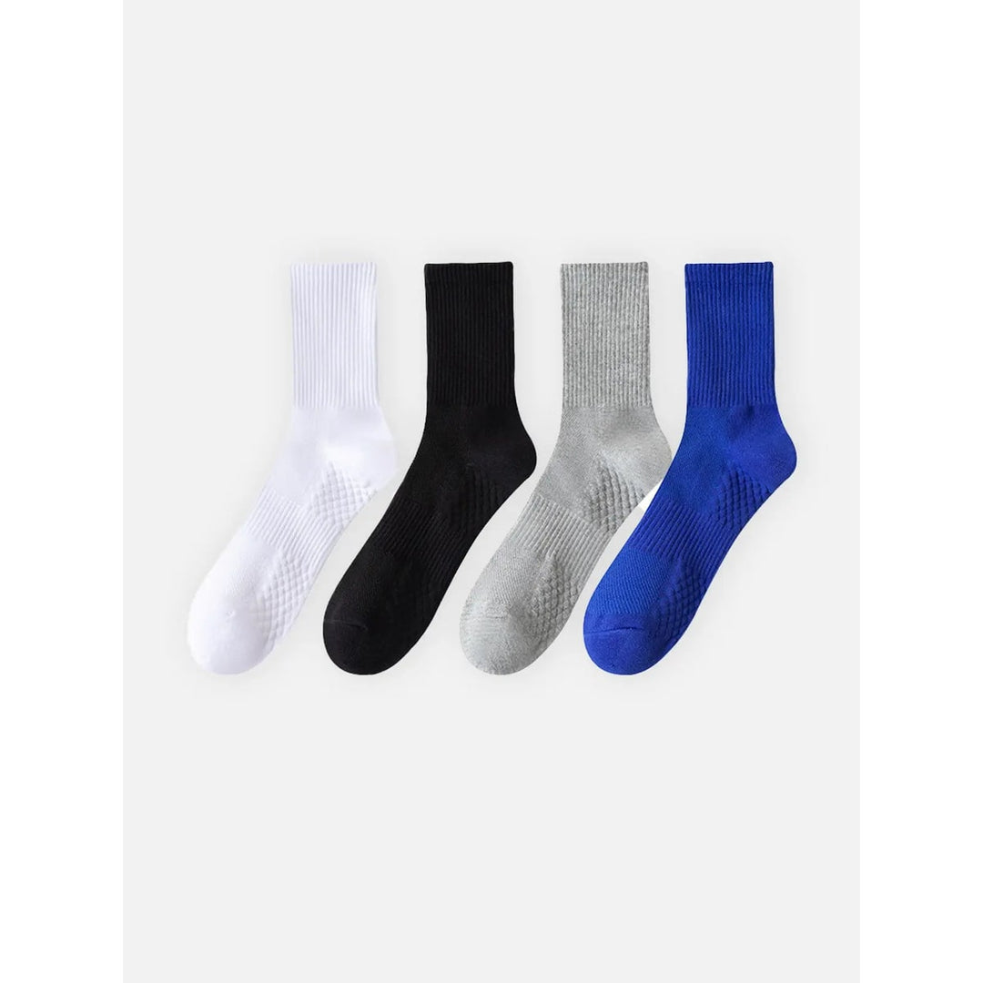Calze sportive uomo crew con supporto arcata e suola ammortizzata per comfort e prestazioni superiori.