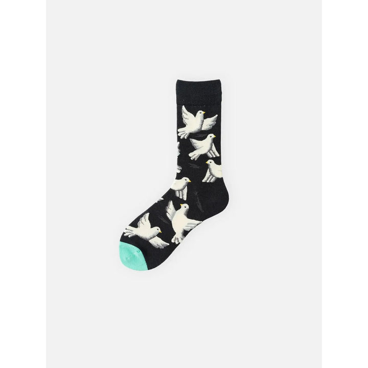 Eleganti calzini uomo crew socks con disegni originali e vivaci animali. Un tocco di stile unico per ogni outfit.