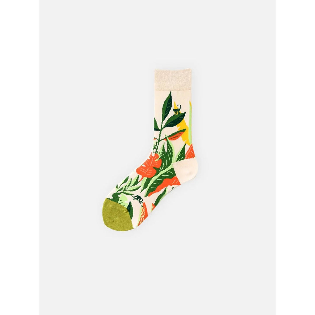 Calzini casual da uomo con fantasie di animali e disegni esclusivi. Morbidi crew socks per comfort e stile quotidiano.