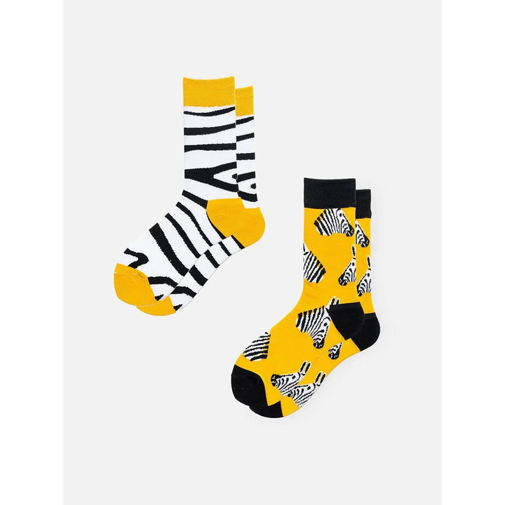 Accessorio uomo: calzini fantasia animali e disegni unici. Morbidi crew socks di qualità per uno stile vivace e trendy.