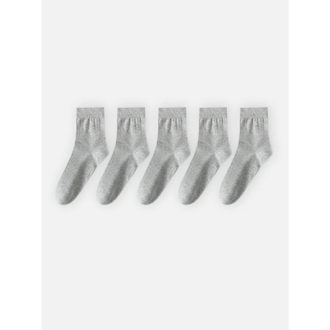 Calzini uomo crew, set 5, per comfort quotidiano e vestibilità resistente.