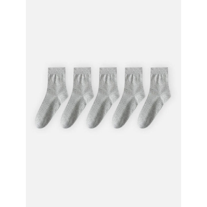 Calzini uomo crew, set 5, per comfort quotidiano e vestibilità resistente.