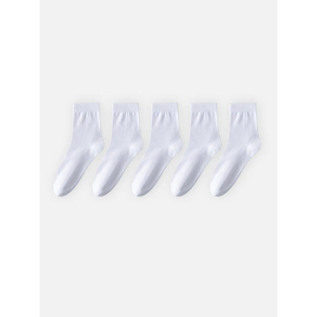 Set 5 calzini crew da uomo, casual ed essenziali, un must-have.