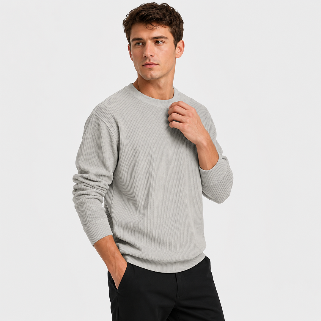 Maglieria uomo girocollo, pullover caldo e comodo, vestibilità morbida per un comfort quotidiano impareggiabile.