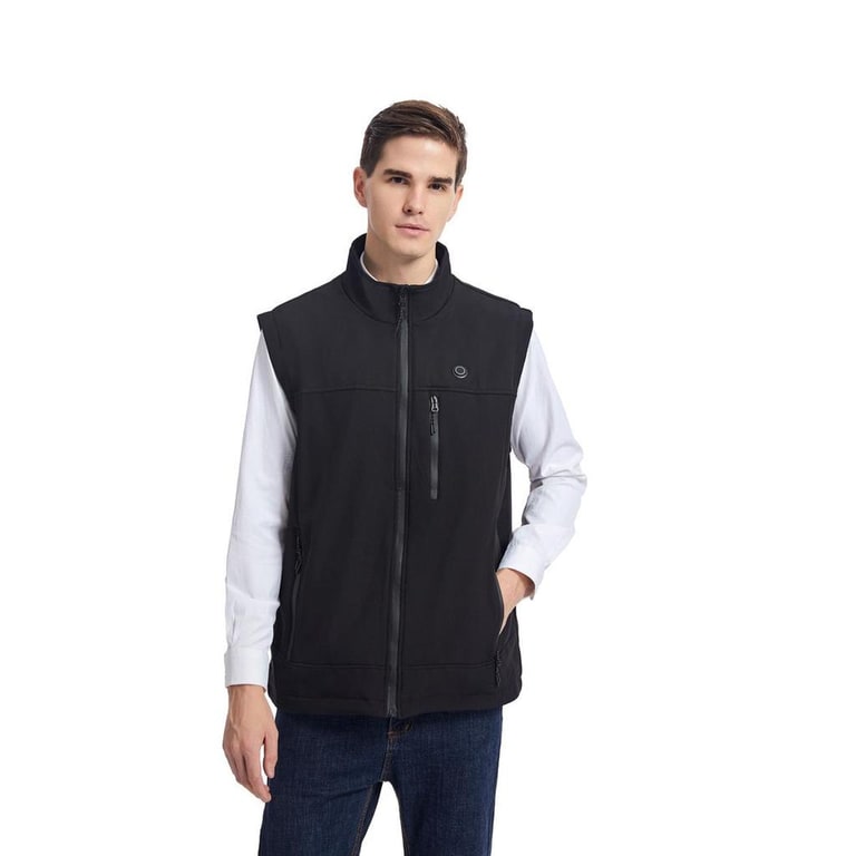 Gilet riscaldato uomo offre comfort e calore ricaricabile USB per l'inverno.