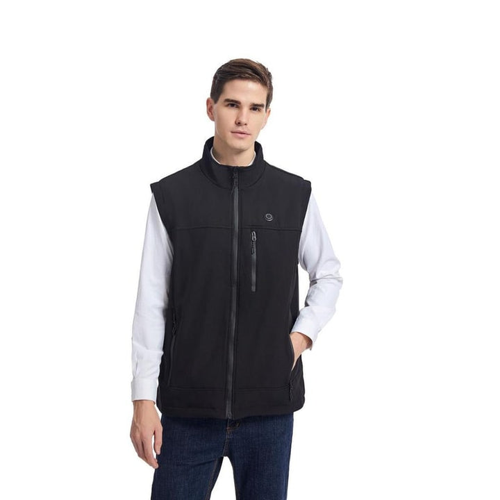 Gilet riscaldato uomo offre comfort e calore ricaricabile USB per l'inverno.