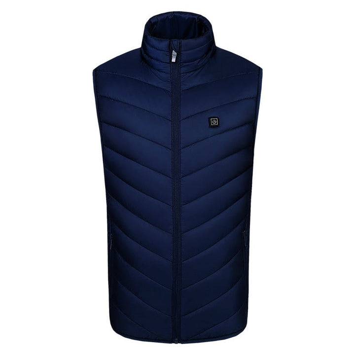 Comodo gilet riscaldato uomo termico USB, indispensabile per chi cerca calore e stile in inverno e esterno.