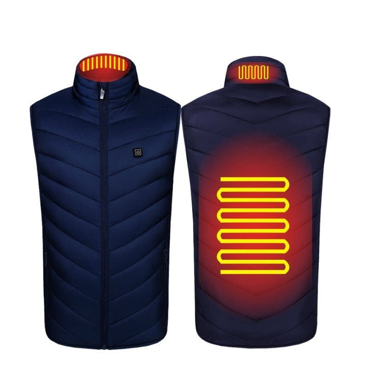 Massima libertà di movimento e calore con questo gilet riscaldato uomo USB, perfetto per le giornate fredde.