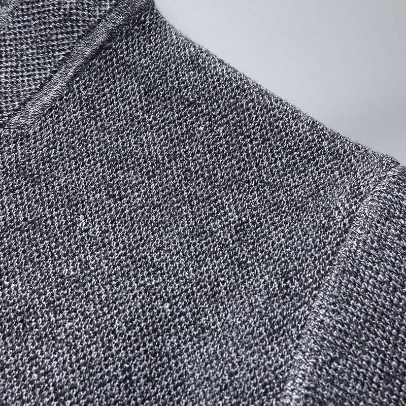 Maglione cardigan da uomo con collo a listino e bottoni, comodo e di tendenza, perfetto per il tuo stile.