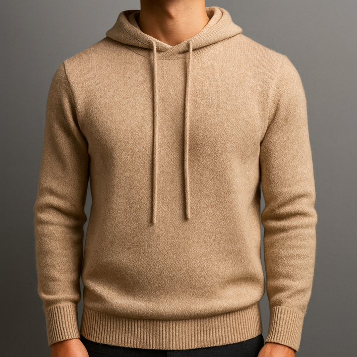 Felpa uomo con cappuccio, stile casual moderno, perfetta per comfort quotidiano e look a strati.